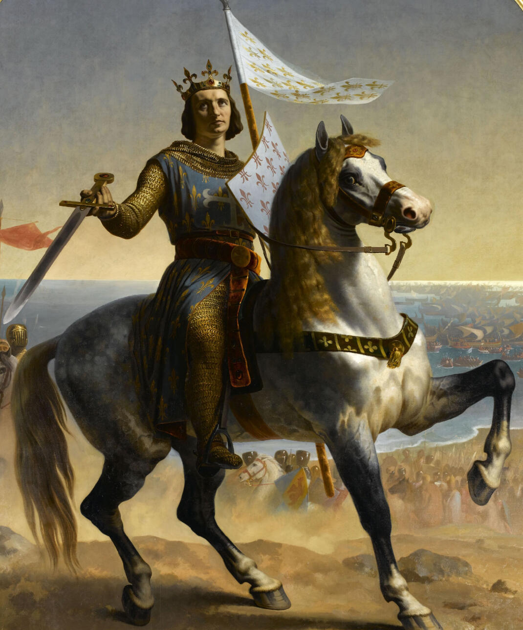 Emile SIgnol, "Louis IX, dit Saint Louis, Roi de France (1215-1270)" (1844). Public domain.